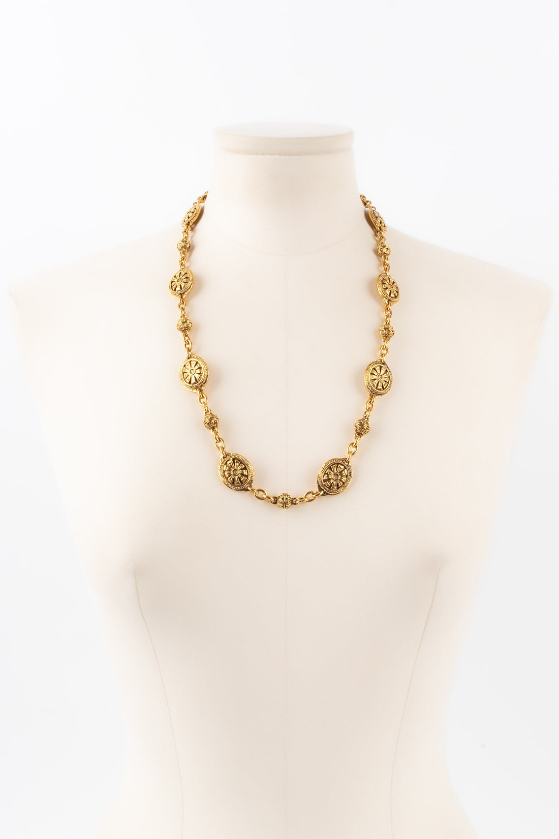 Collier dor� Chanel 1980s