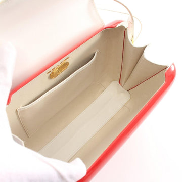 One of a kind, Gucci red Lucite cross body/shoulder bag with a leather floral flap top and gold horse-bit accents!