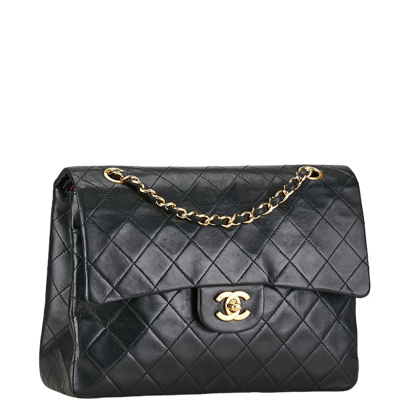 Chanel CC Classic Double Flap Bag  Leather Shoulder Bag in Good condition