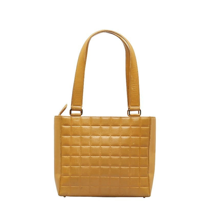 Chanel CC Choco Bar Leather Tote Bag Leather Tote Bag in Good condition