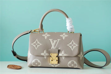 LV Madeleine BB Monogram Empreinte Dove Gray/ Creme Beige For Womtlm,  Shoulder and Crossbody Bags 9.4in/24cm LV