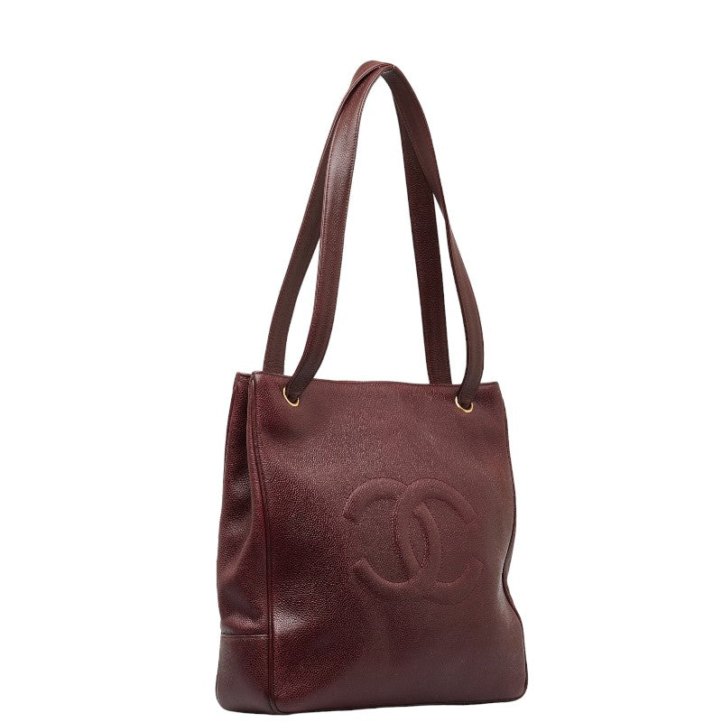 Chanel CC Caviar Tote Bag  Leather Tote Bag in Excellent condition