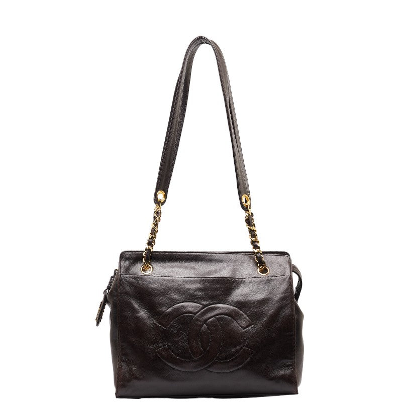 Chanel CC Chain Tote Bag  Leather Tote Bag in Good condition