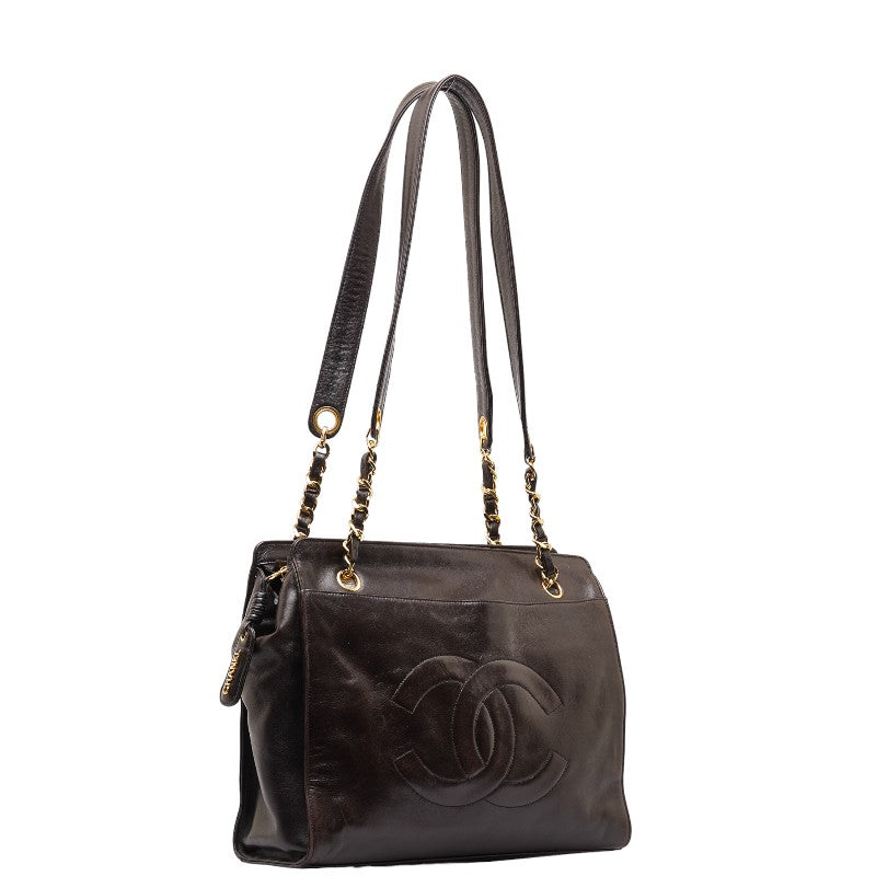 Chanel CC Chain Tote Bag  Leather Tote Bag in Good condition