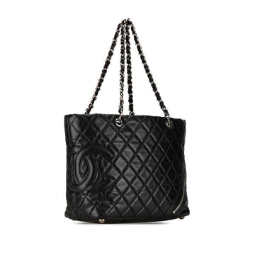 Chanel Coco Mark Cambon Chain Tote Bag Leather Tote Bag in Good condition
