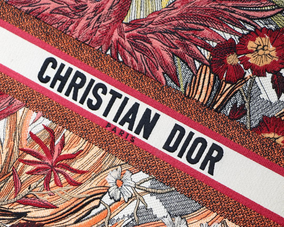 DI Large Book Tote Red Multicolor, For Womtlm, Womtlm’s Handbags 16.5in/42cm CD