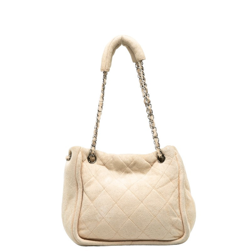 Chanel Suede Matelasse Shoulder Bag  Suede Shoulder Bag in Fair condition
