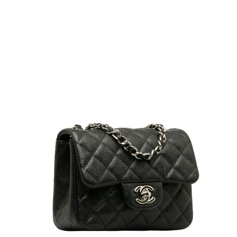 Chanel CC Caviar Matelasse Mini Shoulder Bag  Leather Shoulder Bag in Good condition