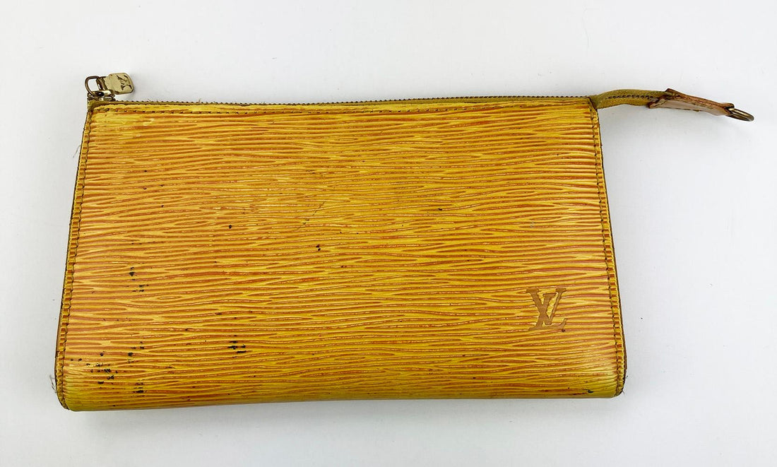 LOUIS VUITTON Yellow Epi Lussac Tote and Pochette