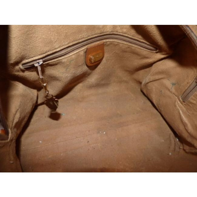 SALE! Vintage, Gucci, brown micro Guccissima print coated canvas and camel leather two-way style Boston bag satchel with a detachable shoulder strap