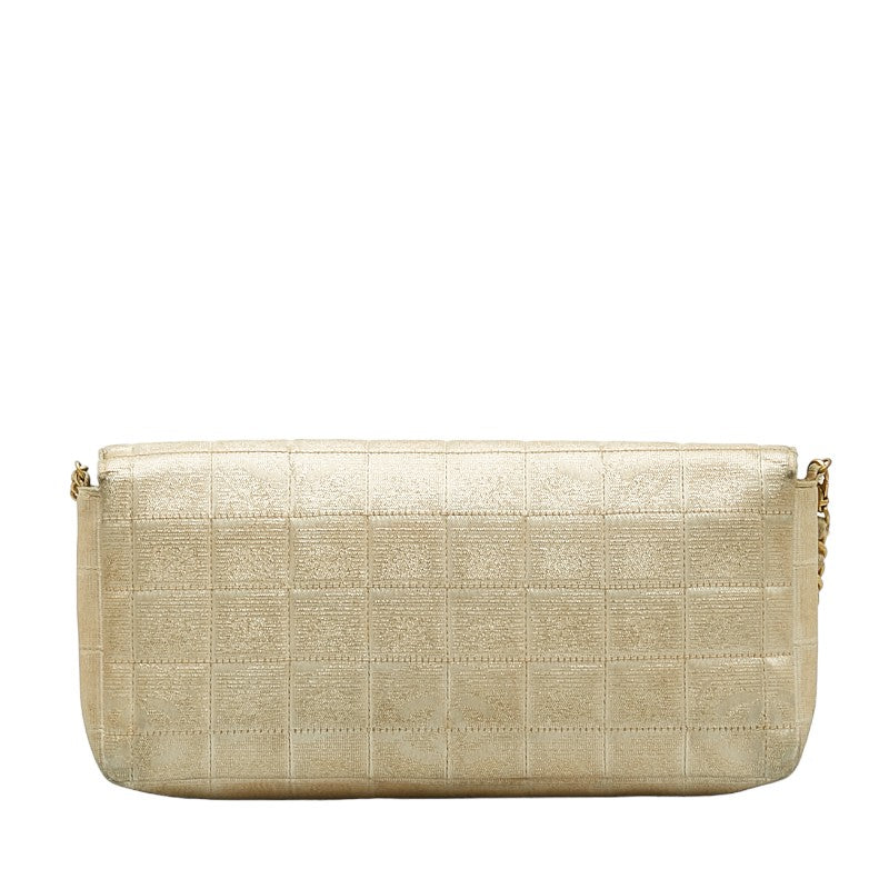 Chanel New Travel Line Shoulder Bag Canvas Shoulder Bag in Good condition