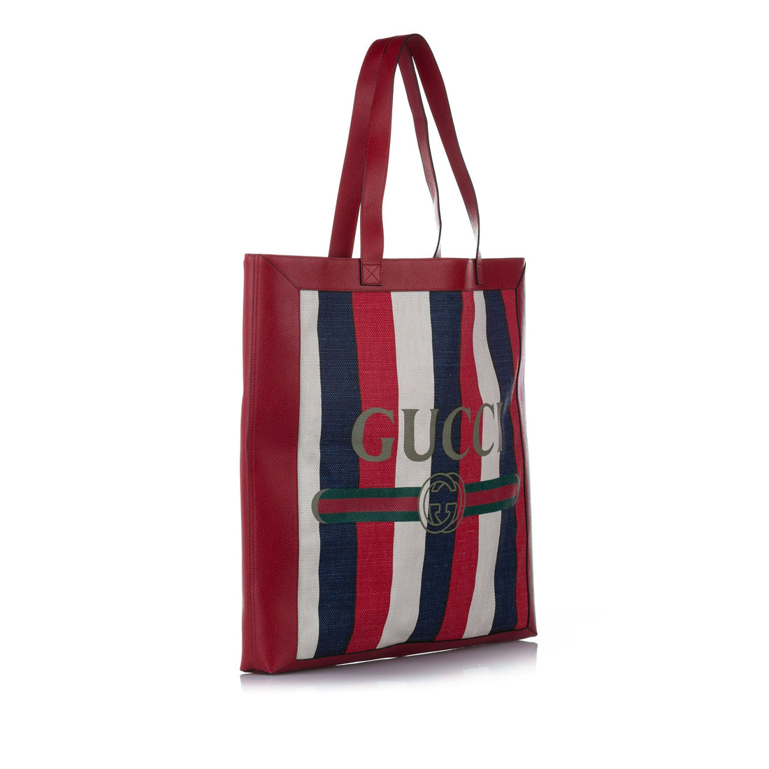 Gucci Logo Canvas Tote Bag