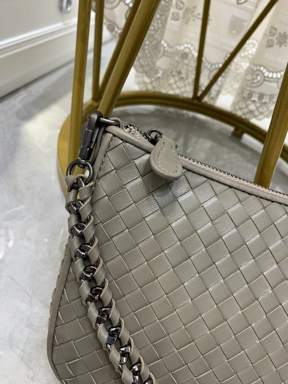 BV Crossbody Bag Brown, For Womtlm, Bags 9.4in/24cm