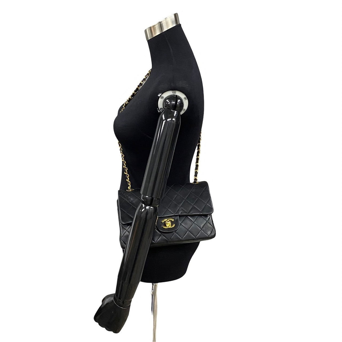 Chanel Small Classic Double Flap Bag  Leather Handbag in Good condition