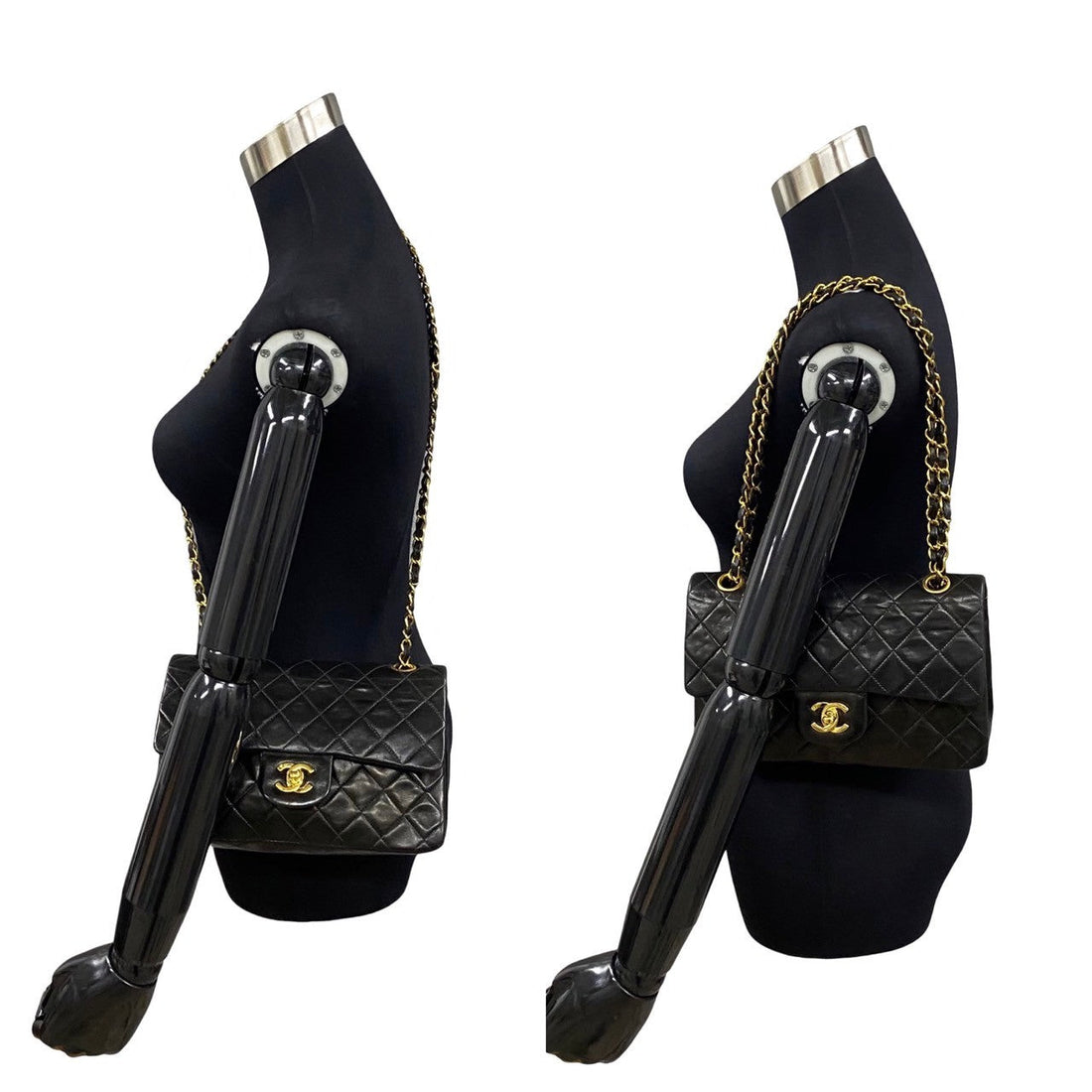 Chanel Classic Small Double Flap Bag  Leather Crossbody Bag in Good condition