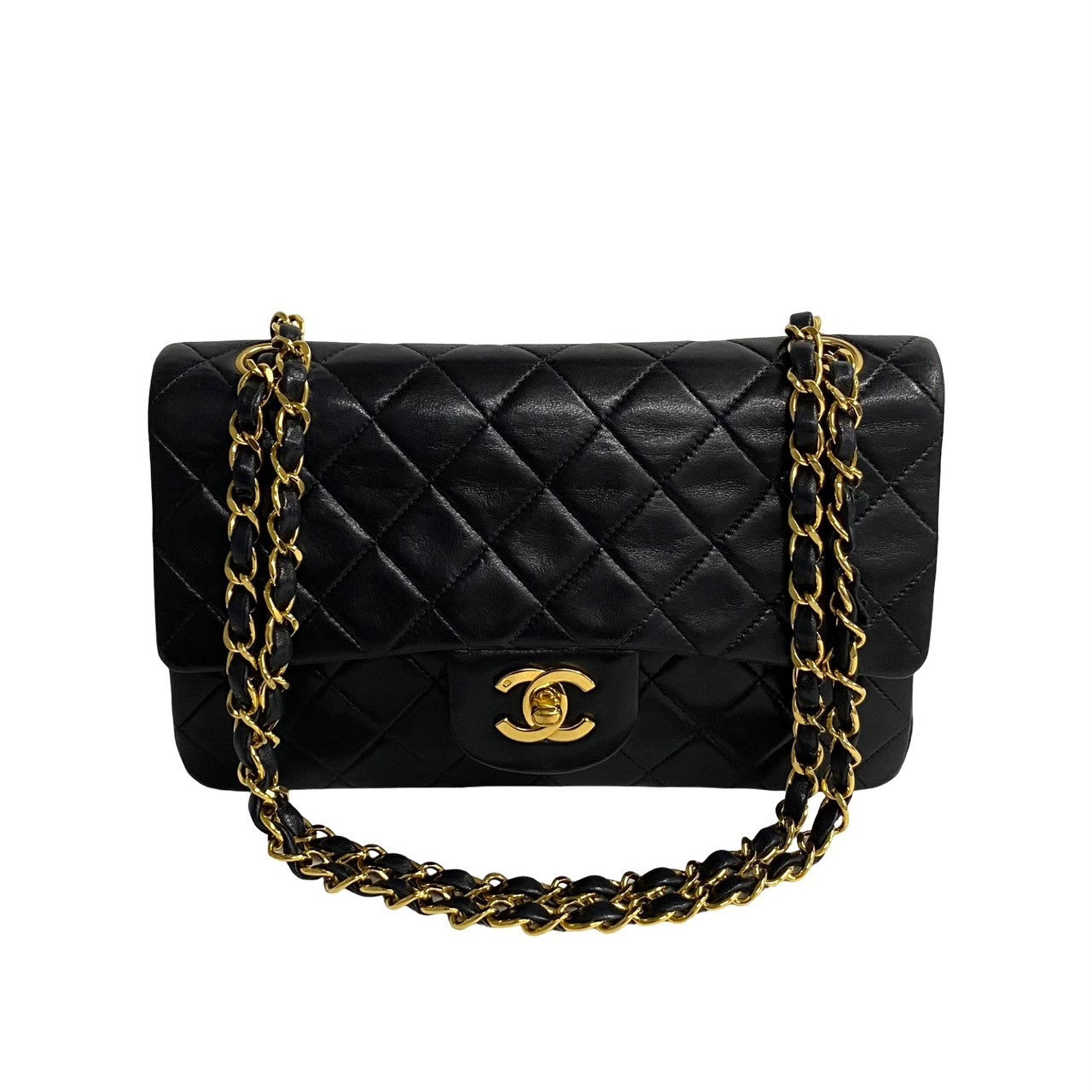 Chanel Matelasse Double Flap Leather Shoulder Bag ???? in Good condition