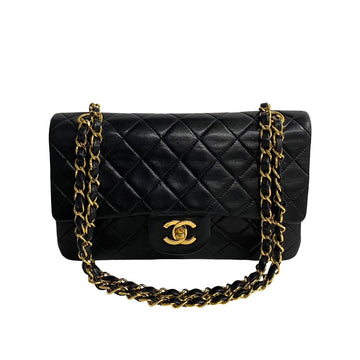 Chanel Matelasse Double Flap Leather Shoulder Bag ???? in Good condition