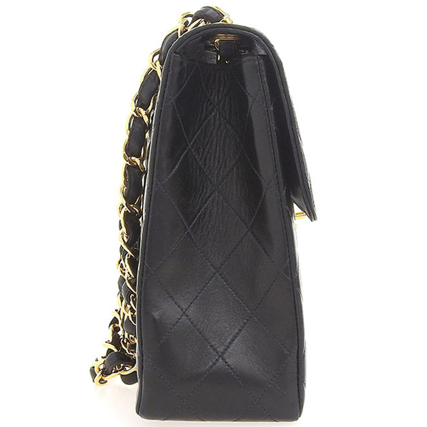CHANEL Around 2000 Made Classic Flap Chain Bag Jumbo Black