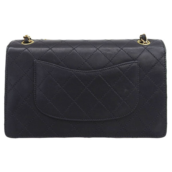 CHANEL Around 1997 Made Classic Flap Chain Bag Black