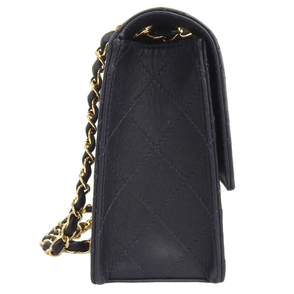 CHANEL Around 1997 Made Classic Flap Chain Bag Black