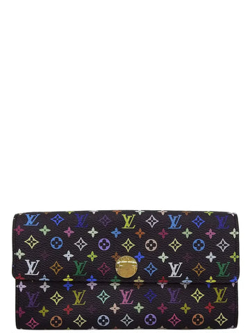 LOUIS VUITTON 2006 Made Monogram Multi Color Portefeuille Sarah Noir