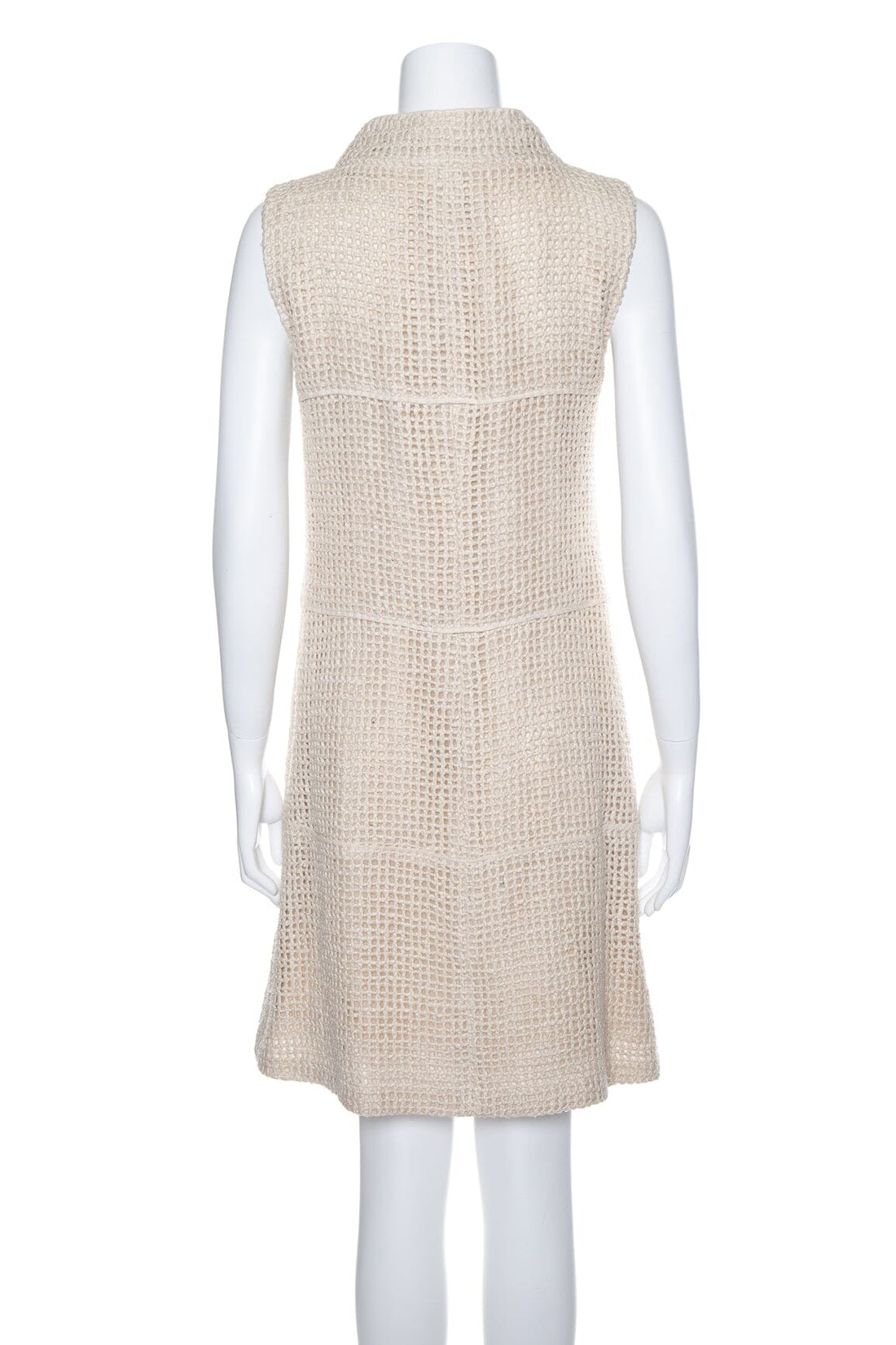 Chanel Cream Tweed Dress SZ 40