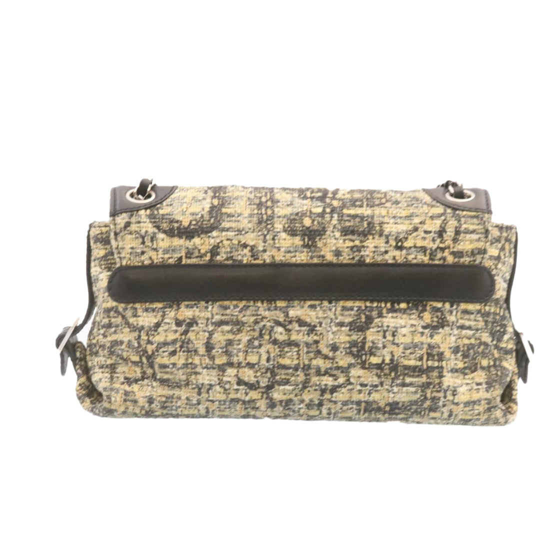 Chanel Camellia Icon Turn lock Chain Flap ShoulderBag Beige Black CC  24396A