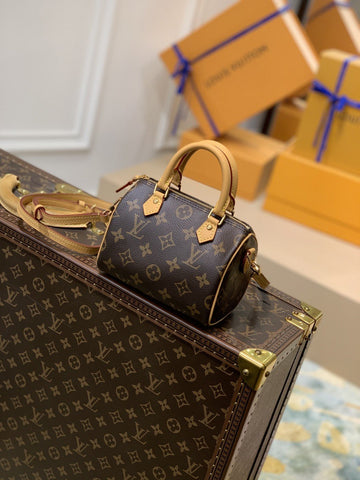 LV Nano Speedy Monogram Canvas For Womtlm, Womtlm’s Handbags, Shoulder Bags 6.3in/16cm LV M81085