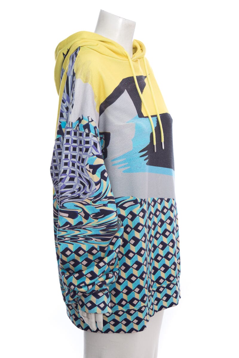 Dries Van Noten Yellow and Blue Sweatshirt SZ L