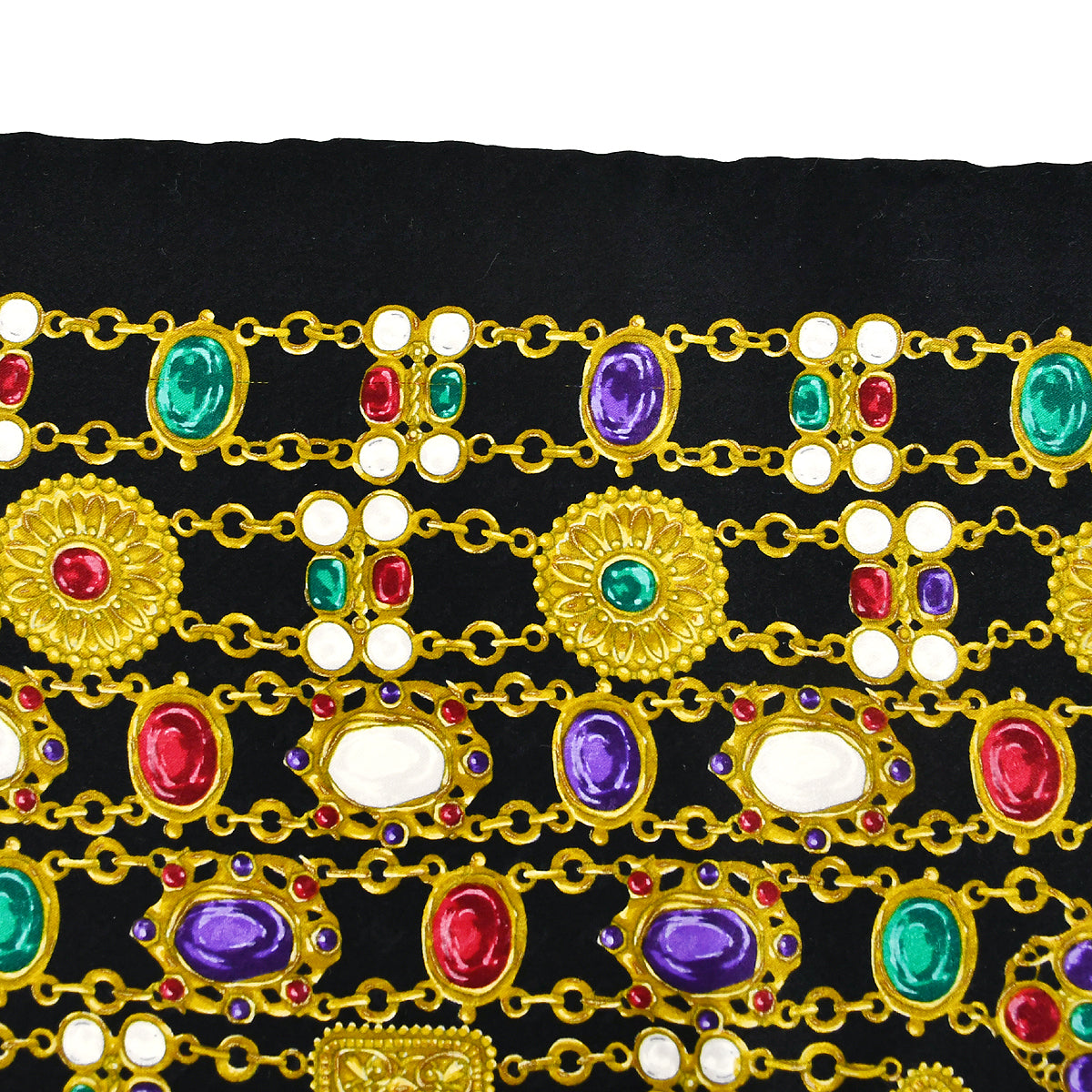 Chanel Scarf Black Small Good