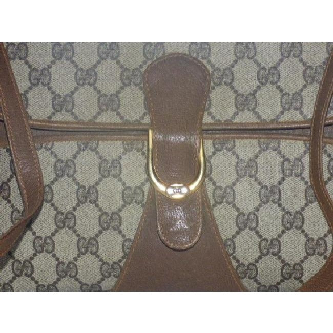 Gucci Horsebit Clutch Guccissima Print Two Way Style Brown Gg Leather Shoulder Bag