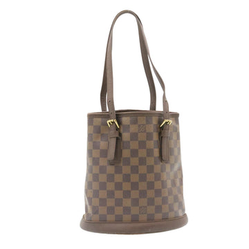 LOUIS VUITTON Damier Ebene Marais Bucket Shoulder Bag N42240 LV Auth 27302