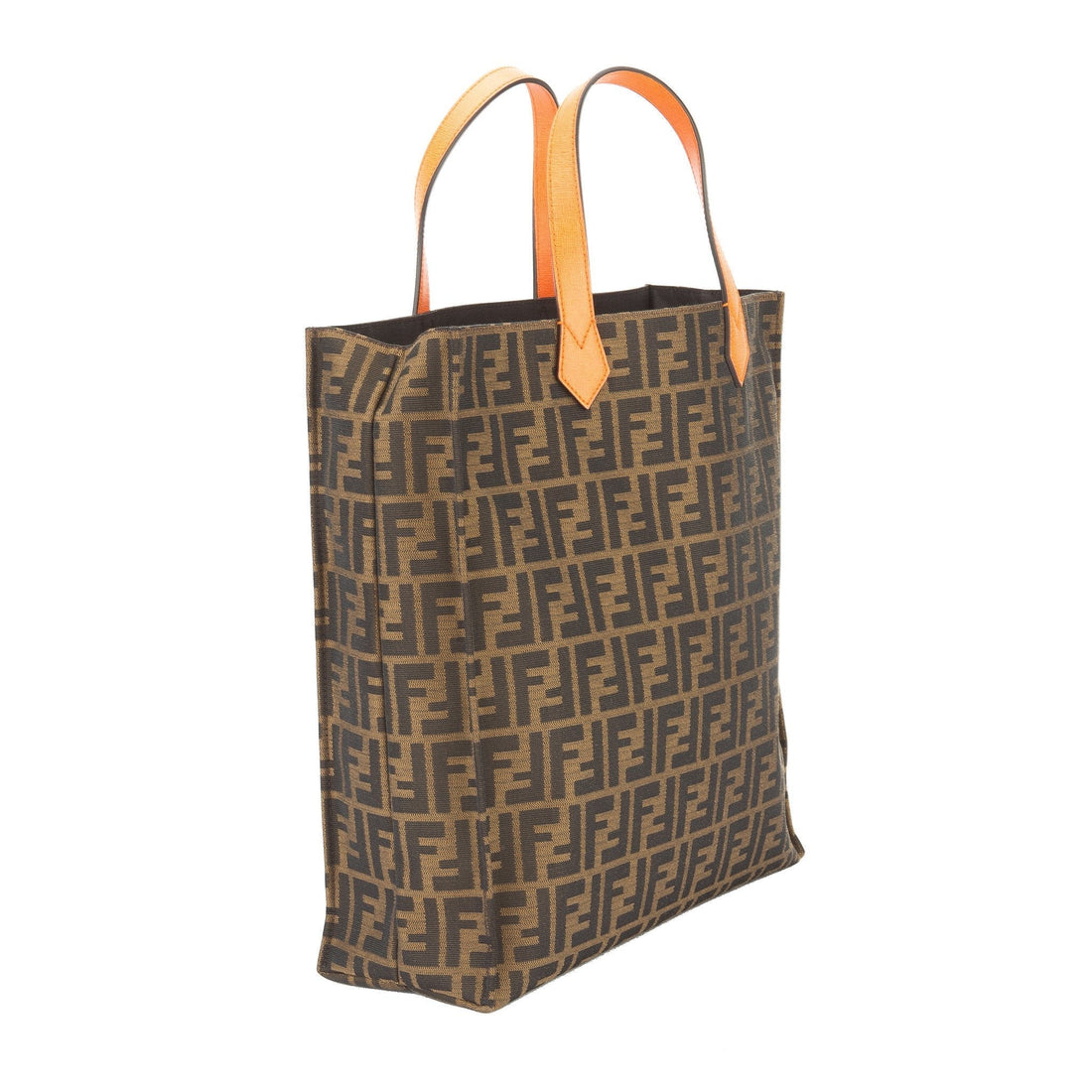 Fendi Tabacco Arancio Zucca Shopping Tote (New with Tags)