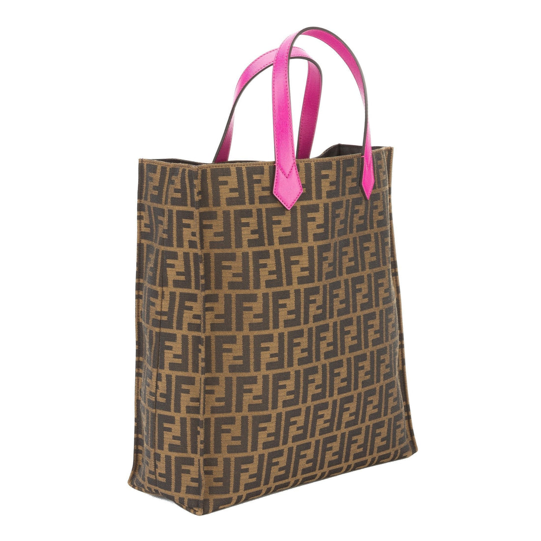 Fendi Tabacco Fucsia Zucca Shopping Tote (New with Tags)
