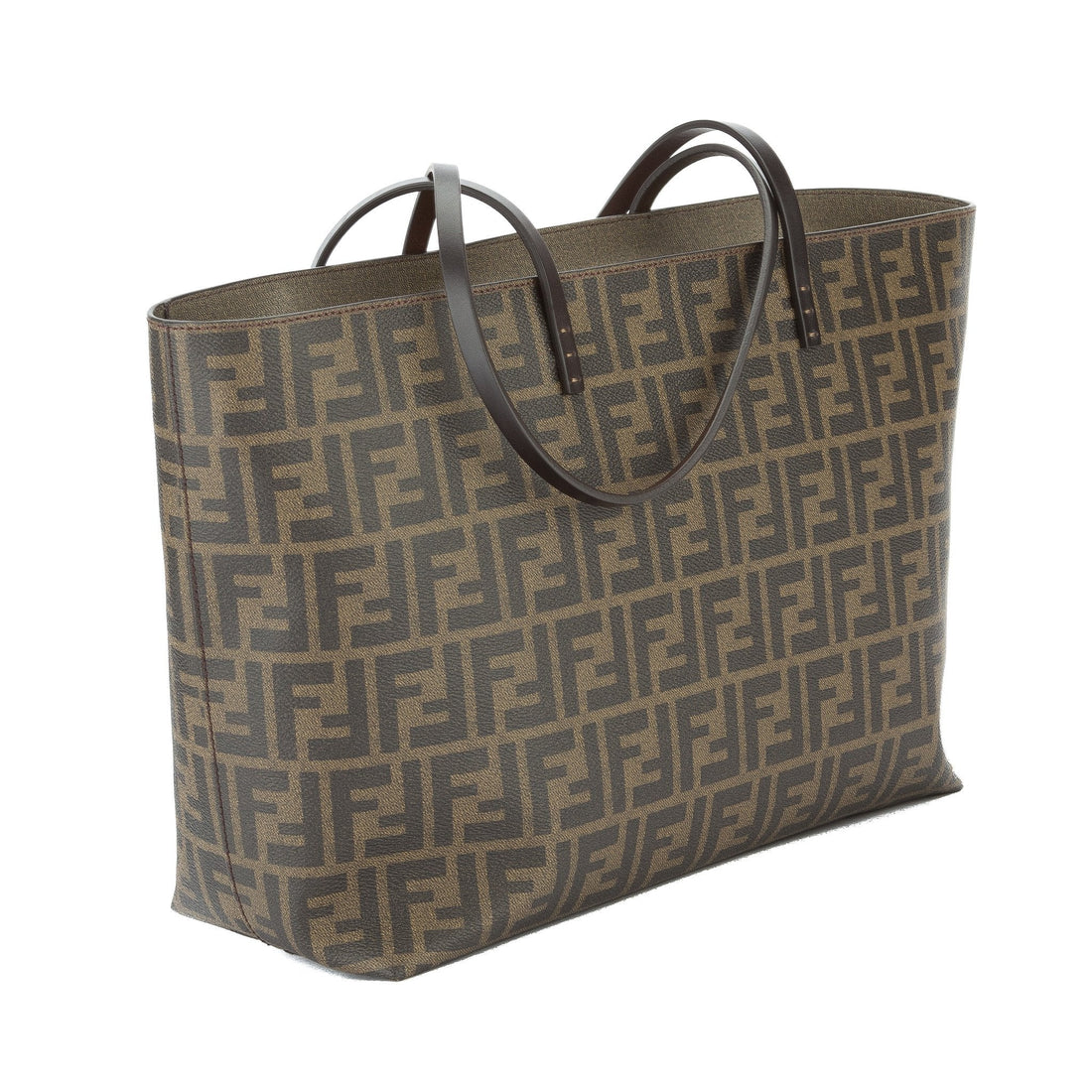 Fendi Tabacco Moro Zucca Shopping Tote (New with Tags)