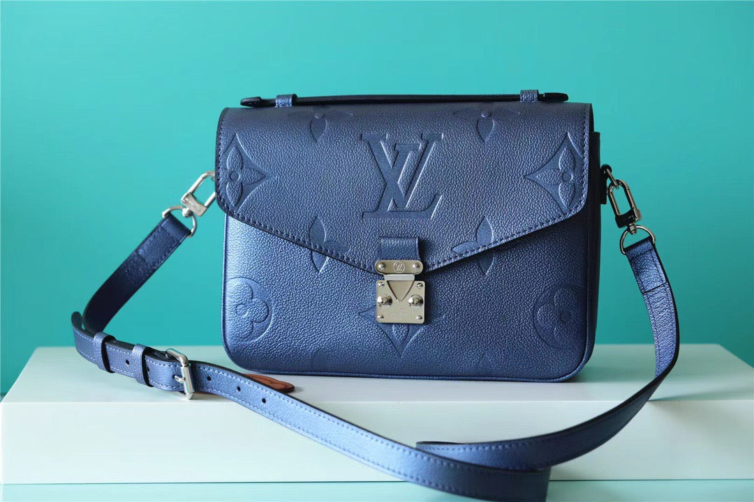 LV Pochette Metis Monogram Canvas Navy Blue For Womtlm, Womtlm’s Handbags, Shoulder Bags And Crossbody Bags 9.8in/25cm LV