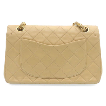 Chanel Classic Matelasse23 Chain Flap Shoulder Bag Lamb Skin Beige  28468