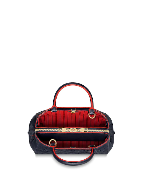 Louis Vuitton Montaigne BB Monogram Empreinte Leather Marine Rouge