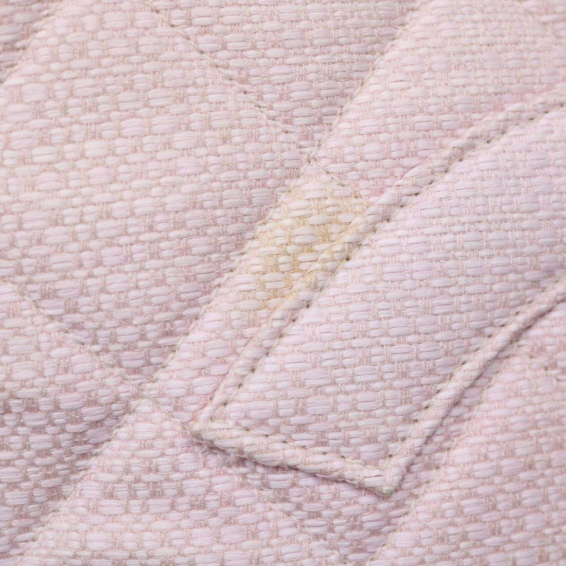 Chanel COCO Mark Tote Bag cotton Pink CC Auth 29713A