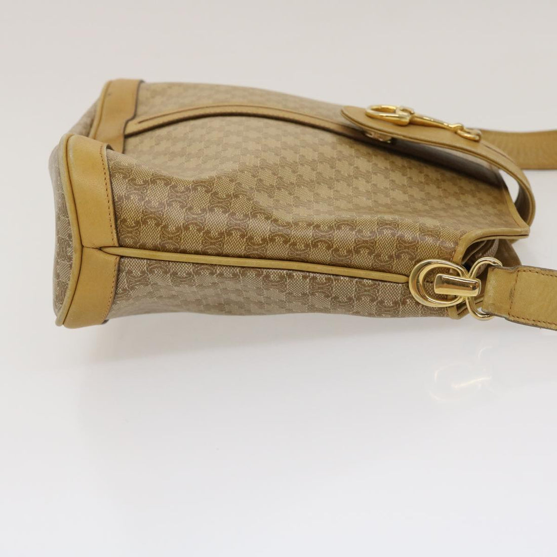 Celine Macadam Canvas Shoulder Bag Beige  29812