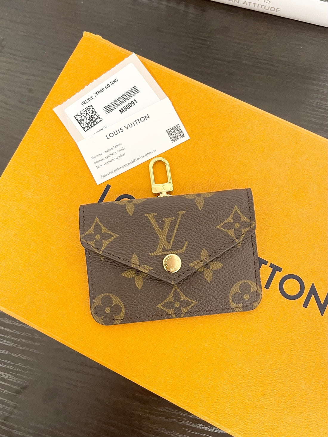 LOUIS VUITTON 2021 Monogram Card Holder in Khaki Green