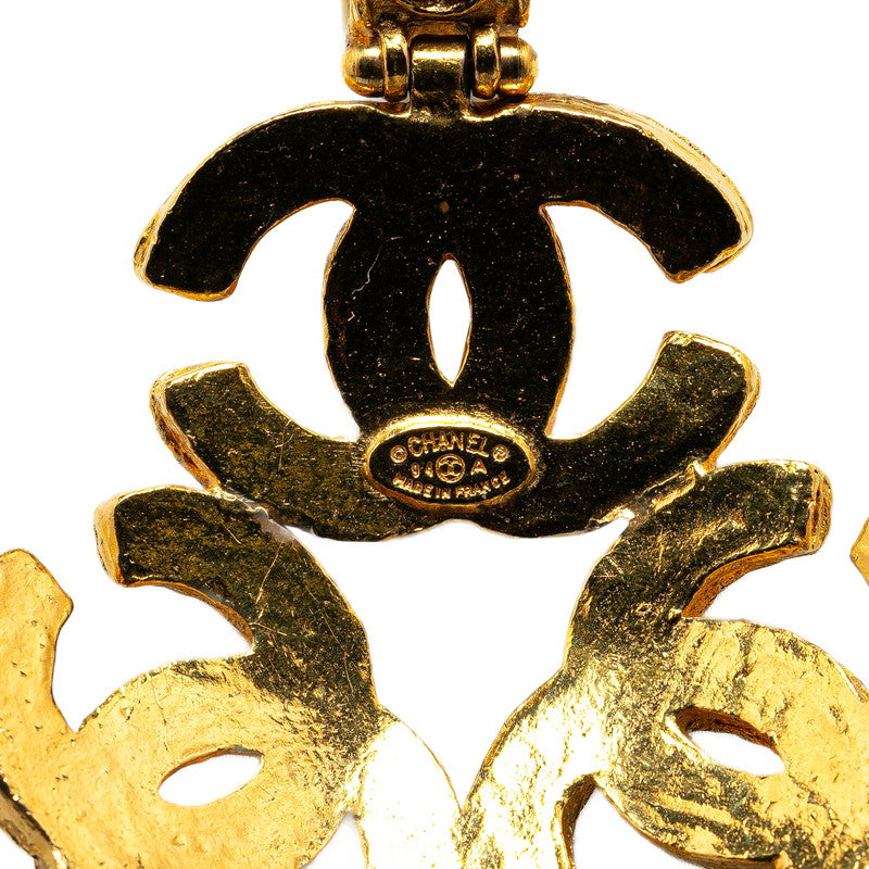 Chanel Triple CC Chain Necklace  Metal Necklace in Excellent condition