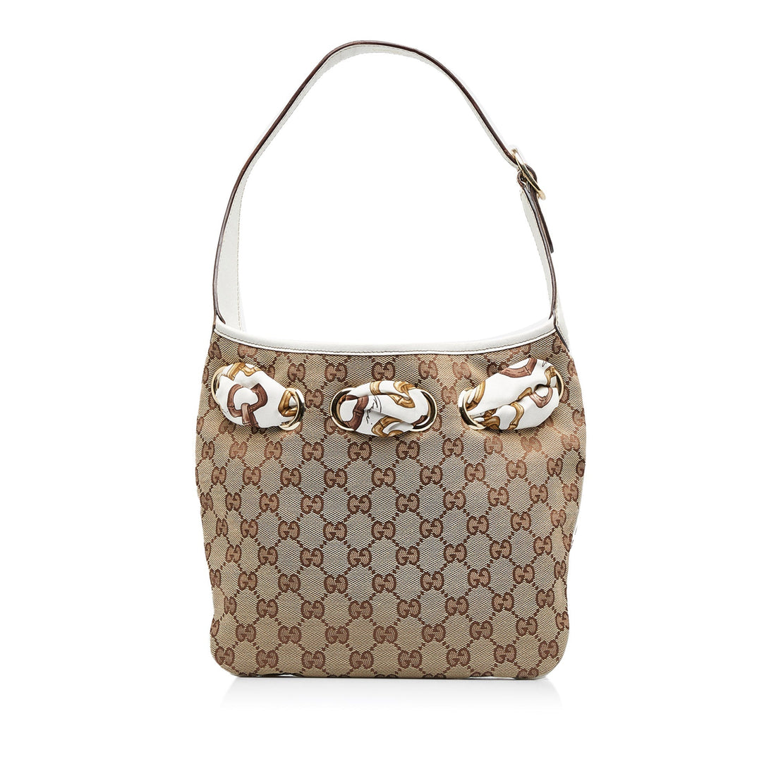 GUCCI GG Canvas Positano Hobo Hobo Bag