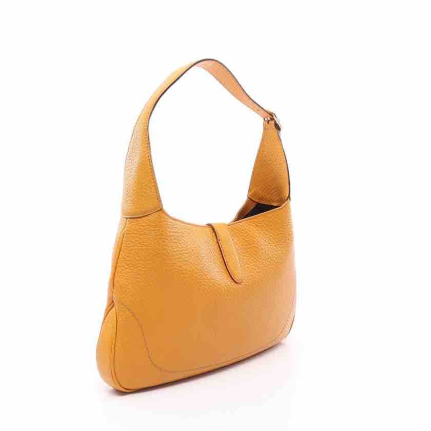 Gucci Jackie Leather Shoulder Bag, Yellow Leather