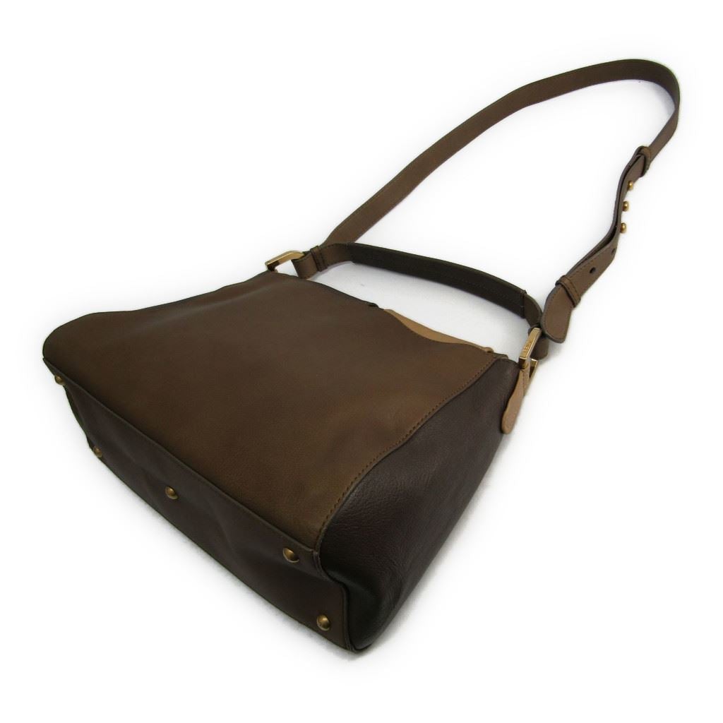 Fendi BiColor Leather New Silvana Shoulder Bag