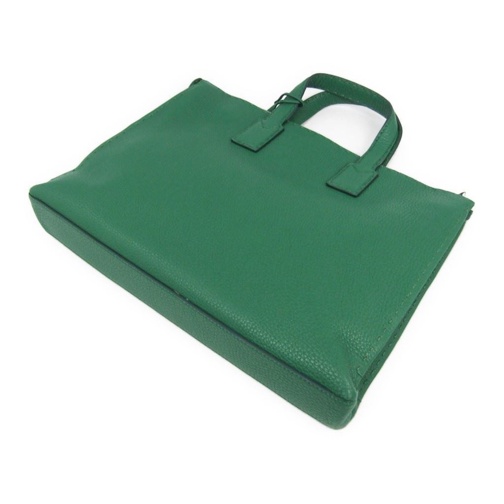 Fendi Green Leather Selleria Tote (SHA11190)