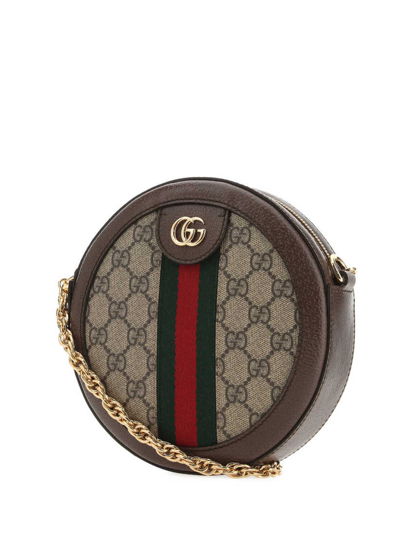 Gucci Ophidia Series GG Round Mini Shoulder Bag