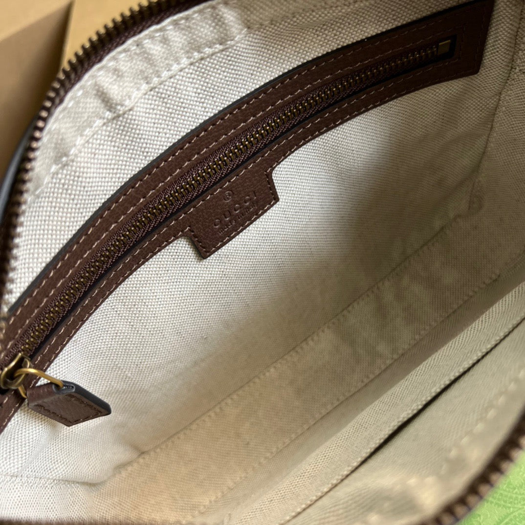 gg Ophidia gg Shoulder Bag Beige And Ebony gg Supreme Canvas For Women  9.2in/23cm gg 699439 9C2ST 8920