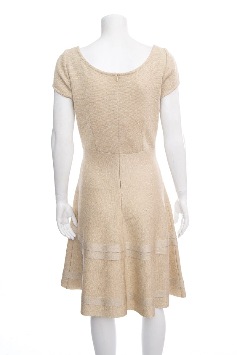 St John Gold Dress SZ 6