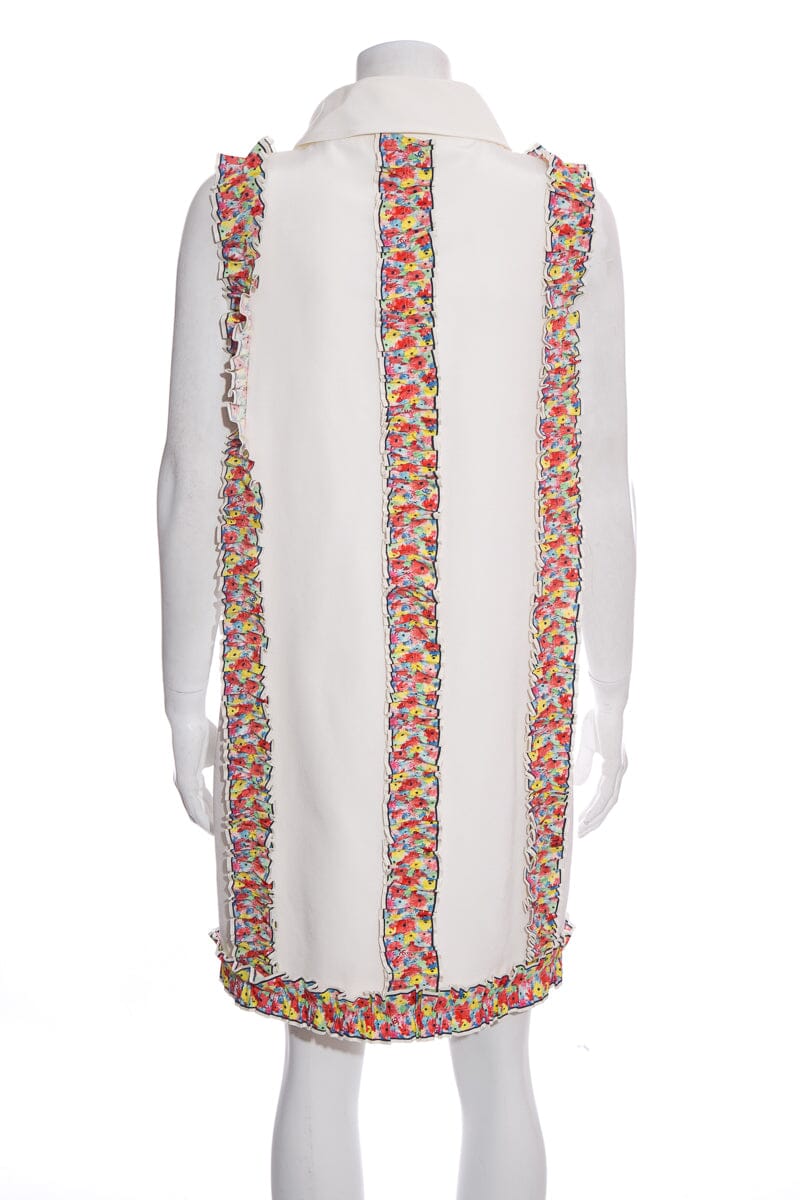 Chanel White Sleeveless Dress SZ 40